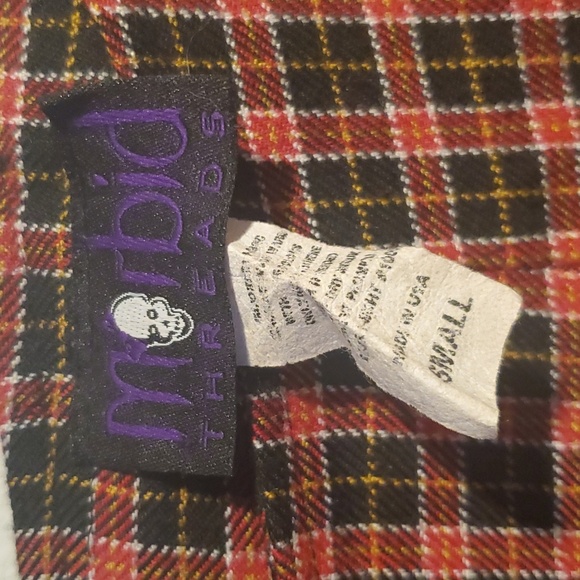 VTG Morbid Threads plaid mini skirt - Picture 3 of 5